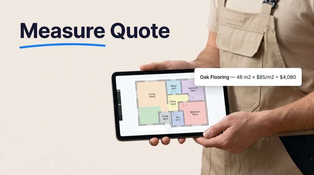 Measure Quote: Floor-plan pricing for flooring, tiling, carpet and more