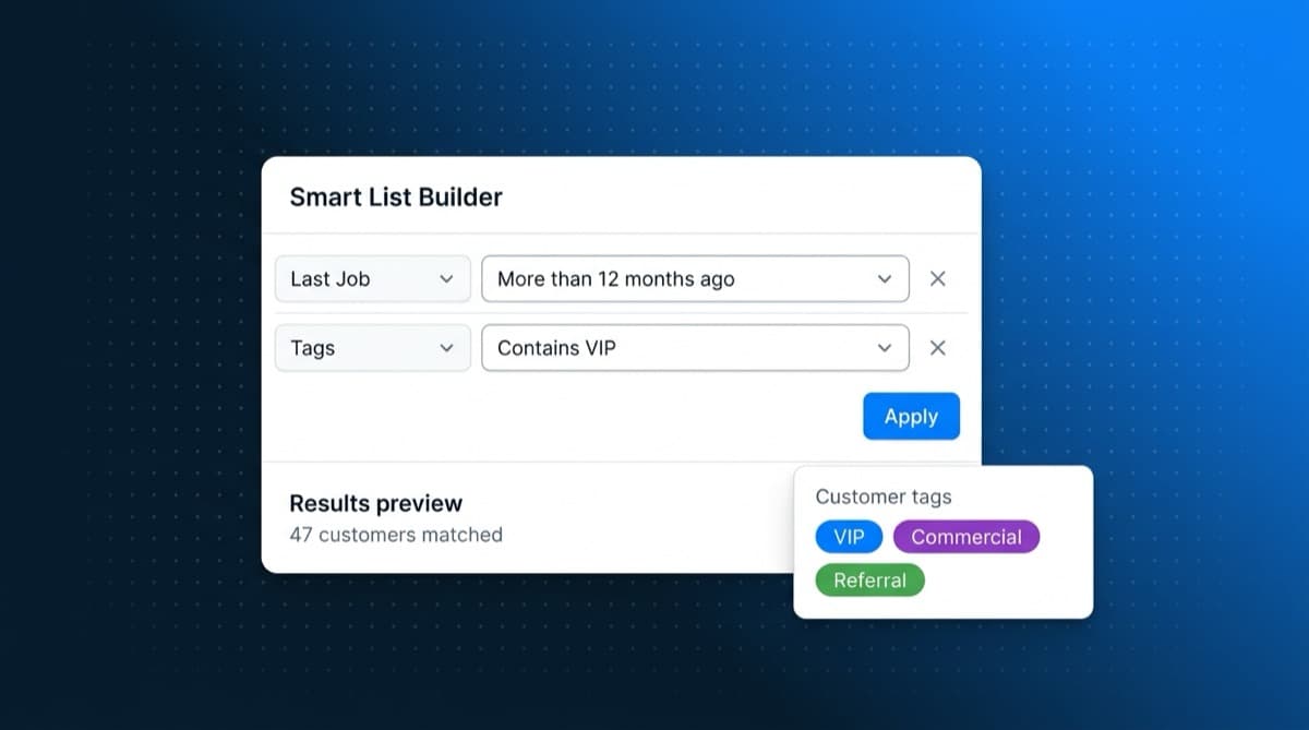 Smart Lists, Customer Tags & Import