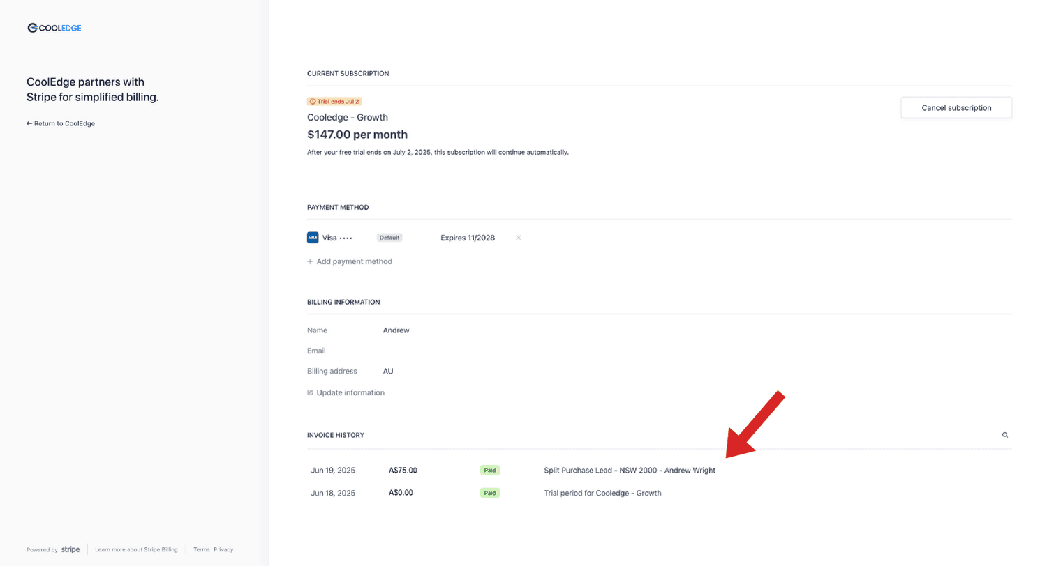 Auto payment processing